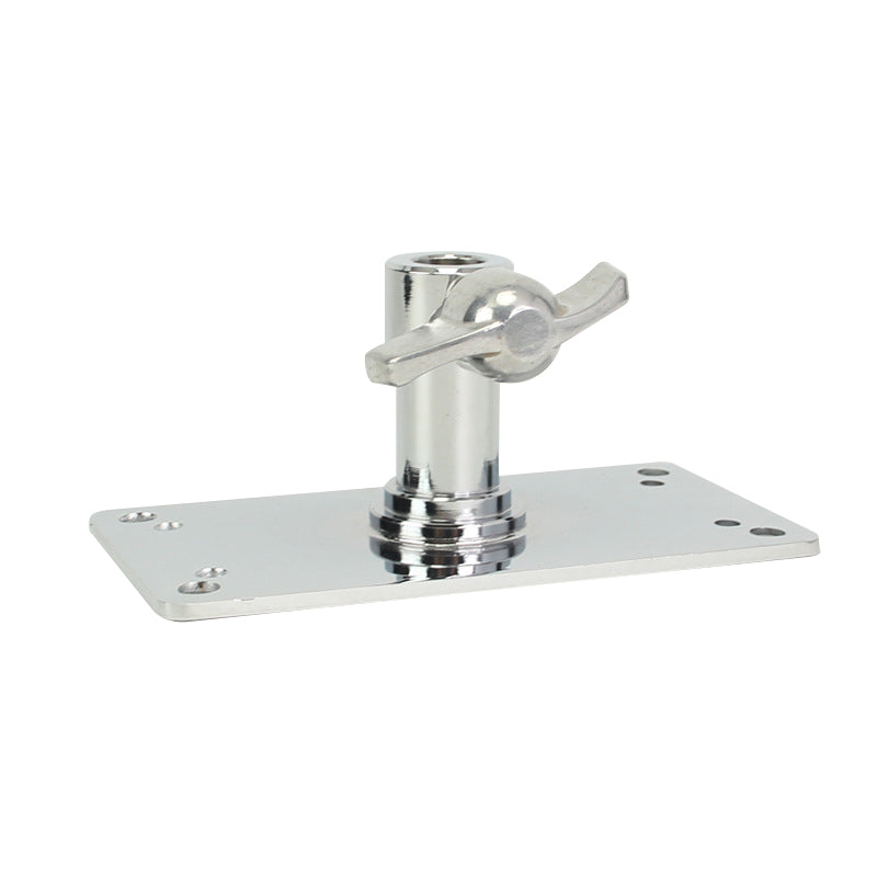 Provision Socket Provision Baby 5/8'' Socket Locking Receiver Wall Plate female Silver ...